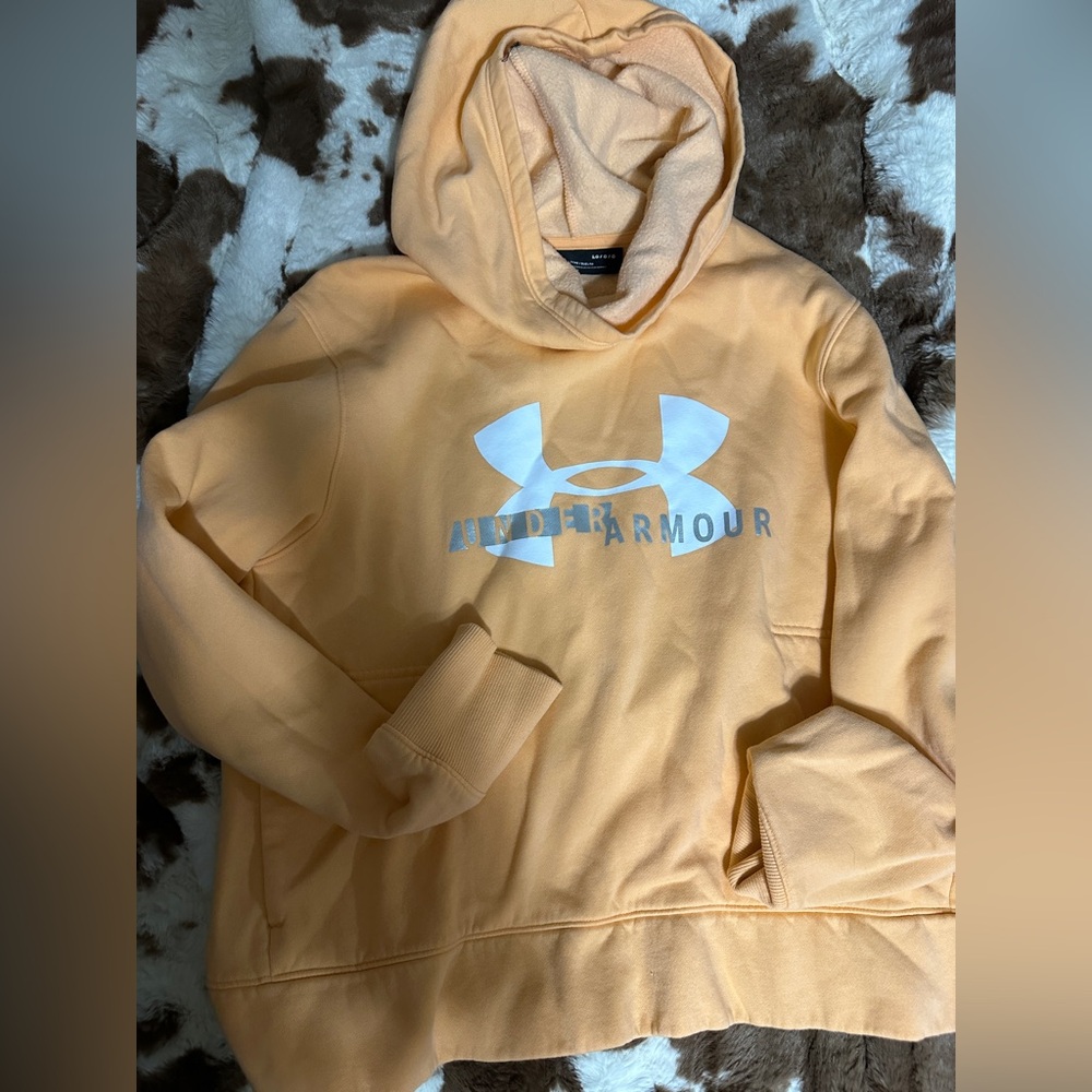 Under Armour Apricot Hoodie with White Logo